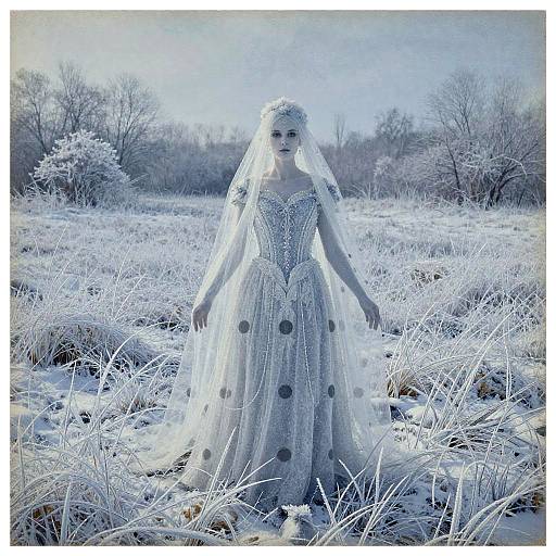Frosty Phantom Queen in Polkadot Couture