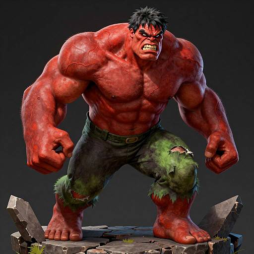 Dynamic CGI Hulk Illustration in Action
