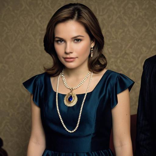 Elegant Woman in Senator Attire Costume