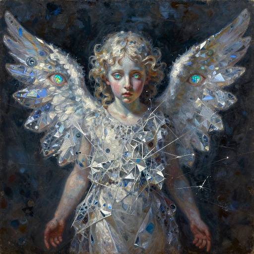 Fractured Crystal Angel Duality