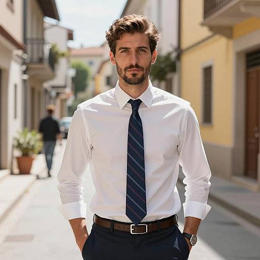 Confident Man in Classic Business Attire