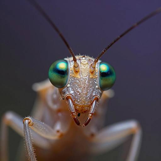 Ultra-Macro Photorealistic Insect Face Detail