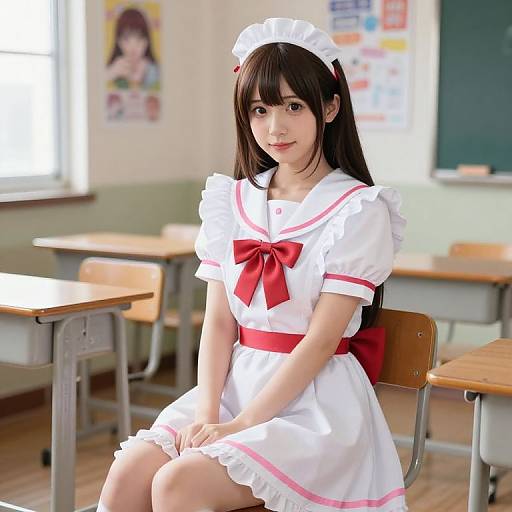 Misa Amane in Danganronpa Maid Outfit