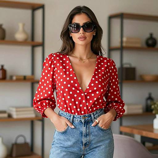 Stylish Woman in Indoor Setting