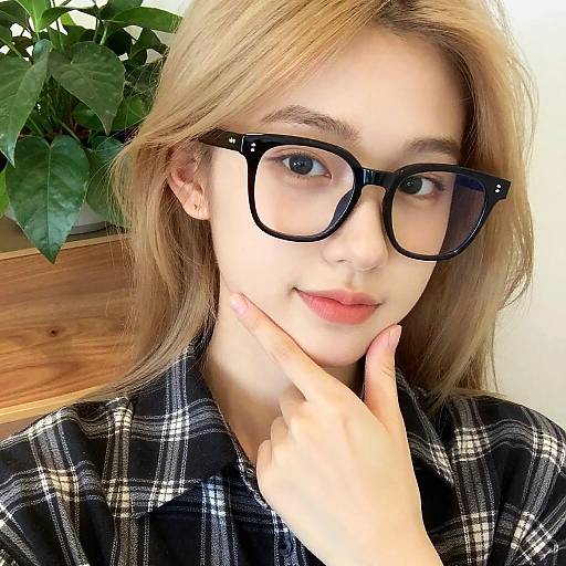Young Woman Selfie with Glasses