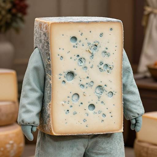 Realistic Blue Cheese Costume Design