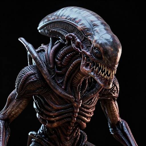 Photorealistic CGI of a menacing Xenomorph from 