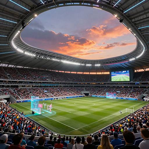 Futuristic AI-Generated Sports Stadium