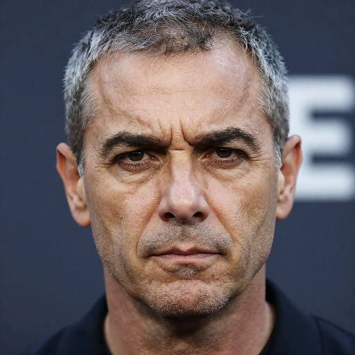 Intense Portrait of a Middle-Aged Man