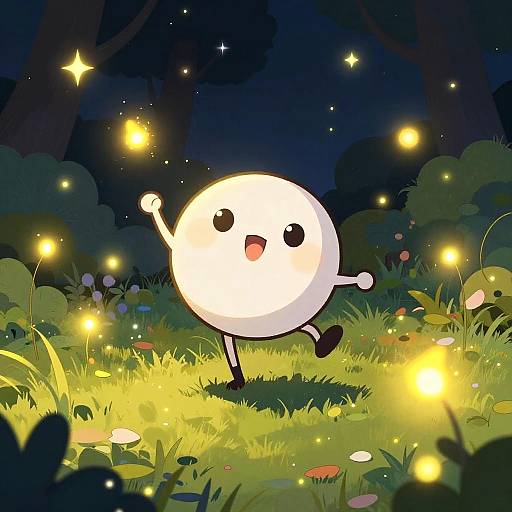 Animated Sprite Dancing in Magical Glade