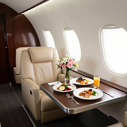Lavish Gulfstream Jet Interior Scene