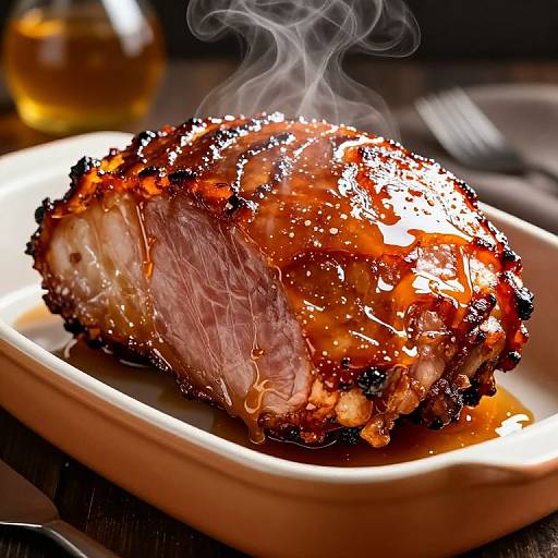 Transhumanist Honey-Glazed Ham Feast