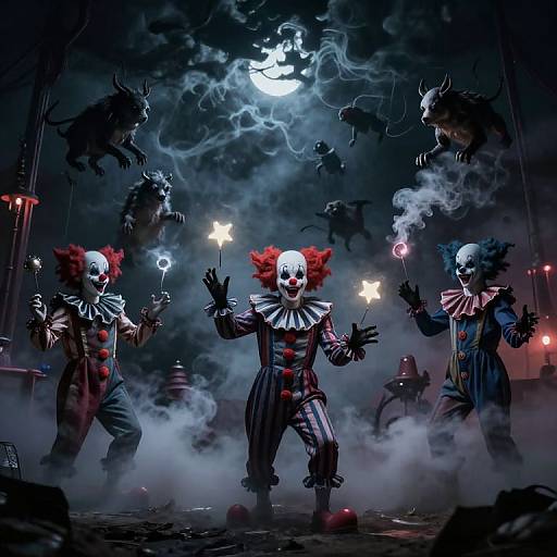 Nightmare Circus of Shadow Creatures