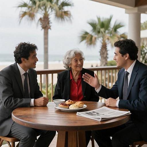 Dialogue on a Sunny Balcony Retreat
