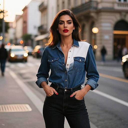 City Street-Style Fashion Portrait