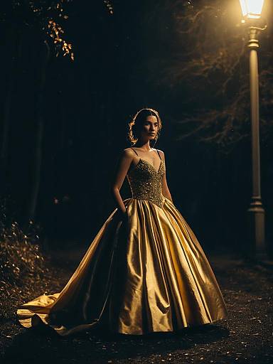 Golden Hour Mini Ball Gown Portrait