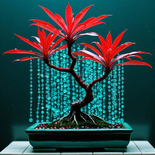 Macro Photography of Exotic Plants with Bioluminescence