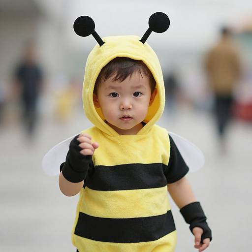 Toddler Bumble Bee Costume Portrait