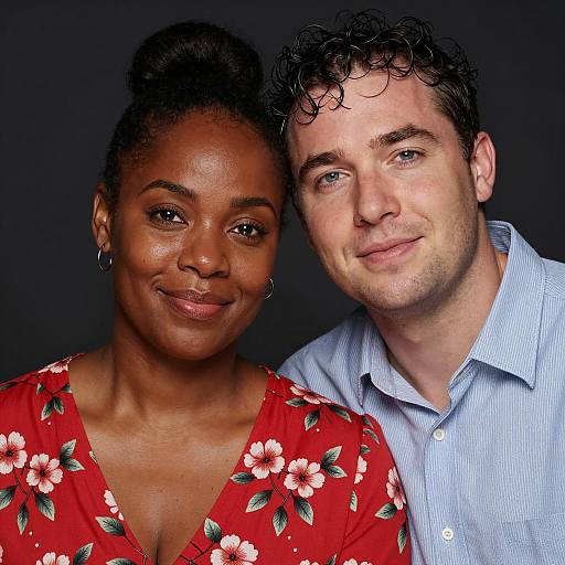 Close-Up of a Joyful Couple