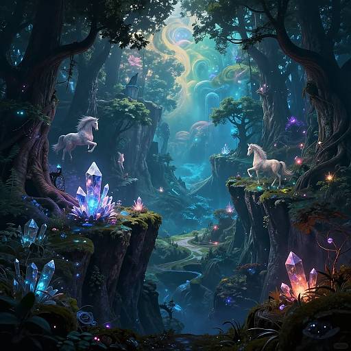 Enchanted High Fantasy Cliffscape