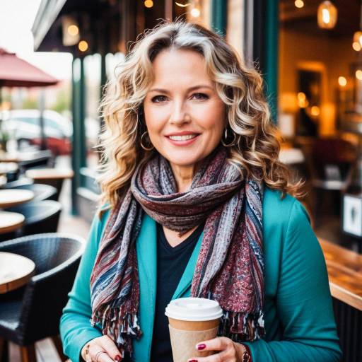 Chic Coffee Shop Lifestyle Portrait Chic Coffee Shop Lifestyle Portrait