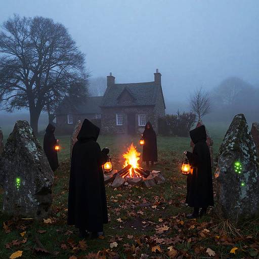 Samhain Night in Celtic Village
