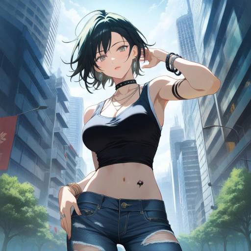 Urban Style Psycho-Pass Girl Portrait