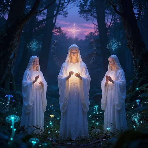 Twilight Cleric Gods in Sacred Forest