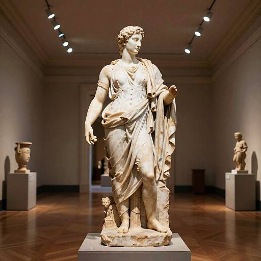 Stoic Statue in Grand Museum Hall