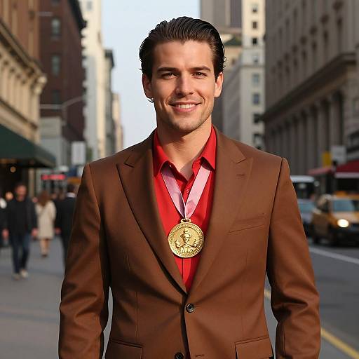 Confident Man in Stylish Suit