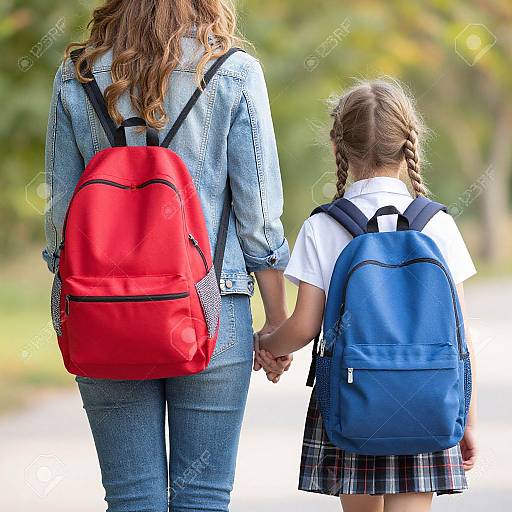 Parent and Child First Day Walk