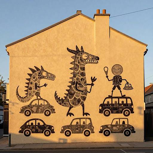 Golden Hour Ed Emberley Mural