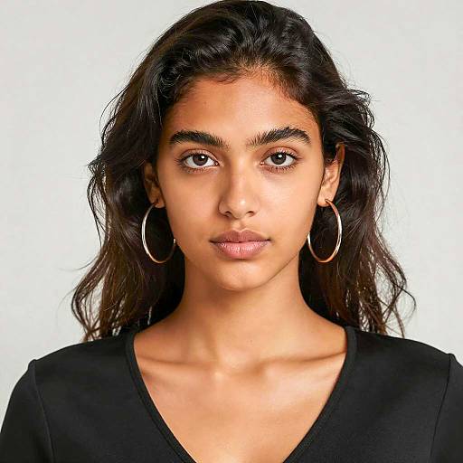 Close-Up Portrait of a Young Woman