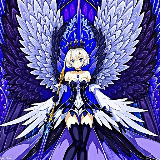 Illustration of Gwendolyn (odin sphere), odin sphere in the style of Musen-shiki sanhankikan