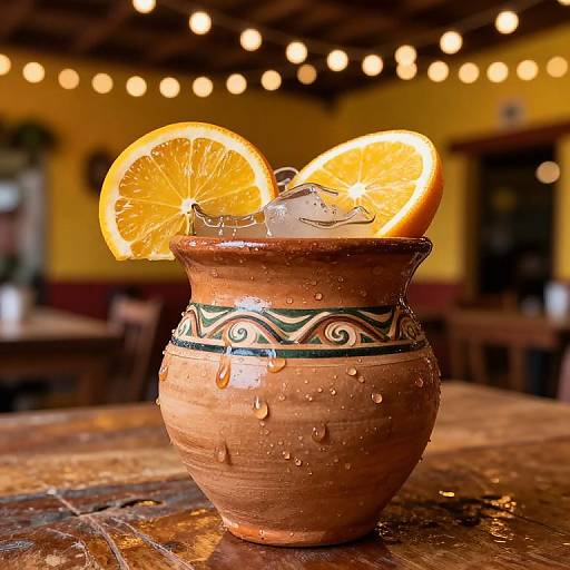 Rustic Cantarito Cocktail Close-Up