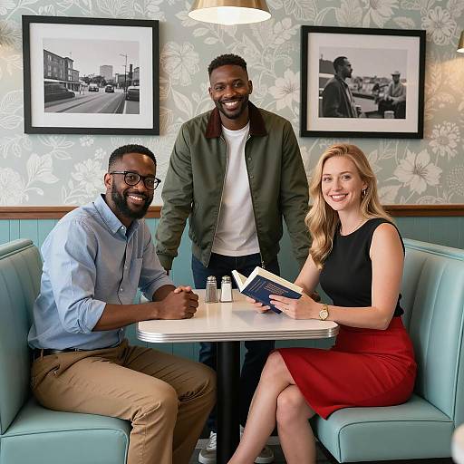 Joyful Moments in a Cozy Diner