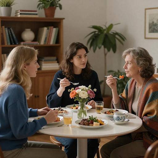 Cozy Gathering of Women at Table
