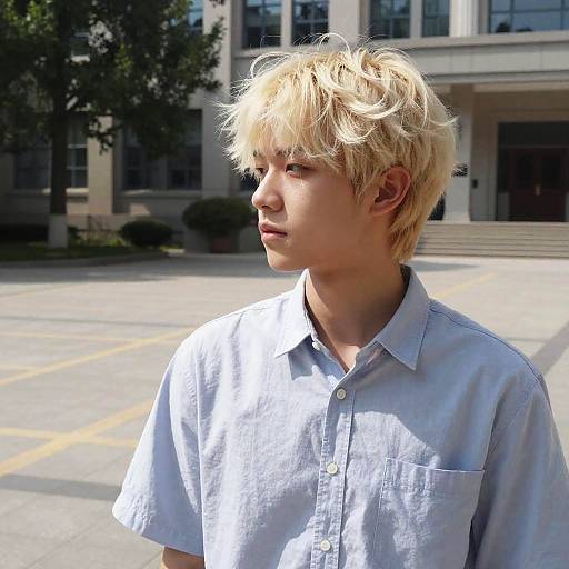 Wispy Fringe Male Student Fashion