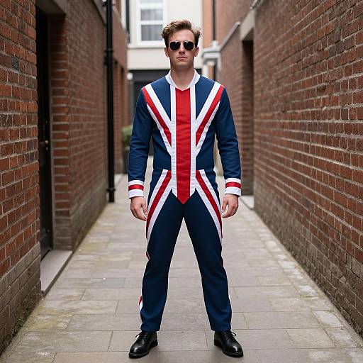 Man in Party Britain Costume