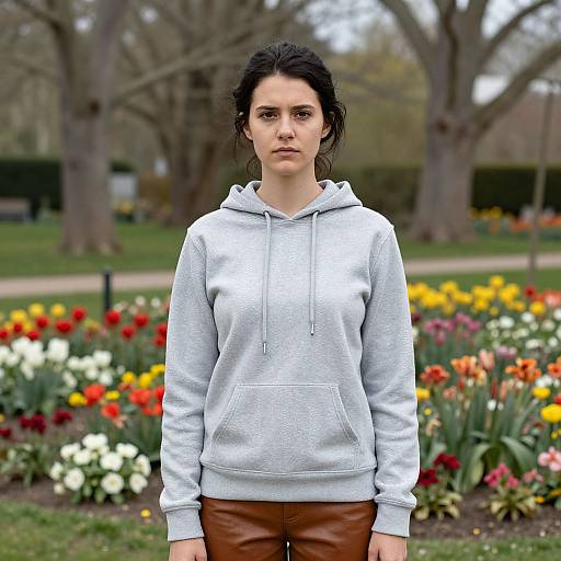 Young Woman in Garden Portrait