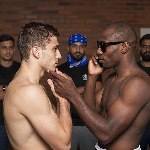 Dynamic Indoor Boxing Scene with Friends