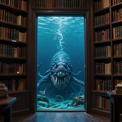 Astral Library Ocean Kraken Doorway