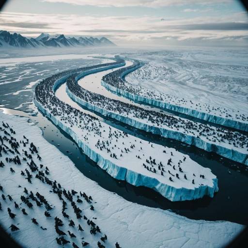 Glacial Ice Islands with Armies at Twilight