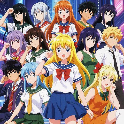 Vibrant Anime Characters Generator