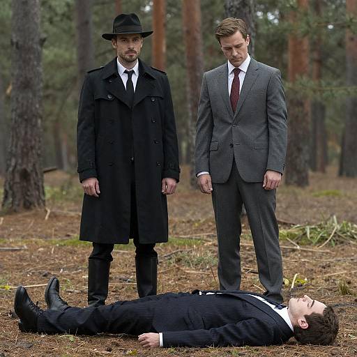 Pine Forest Noir: Trench Coat Standoff