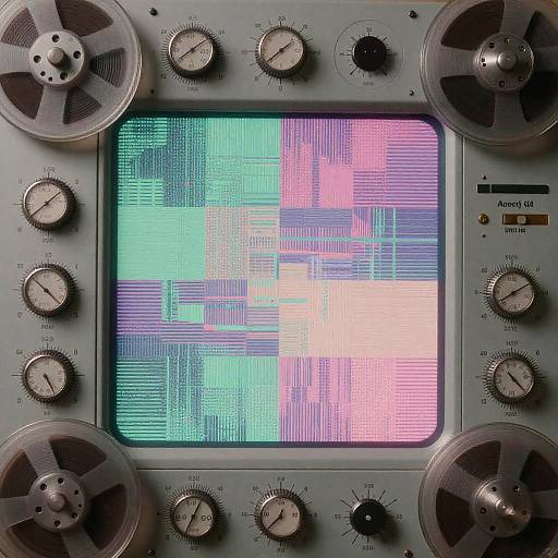 Retro-Futuristic AI Interface Art