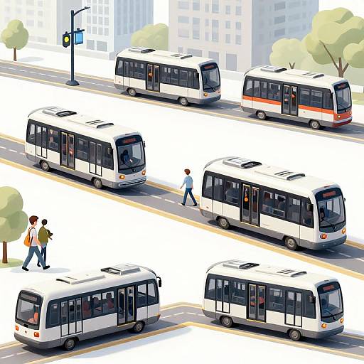 Futuristic Urban Capsule Transit