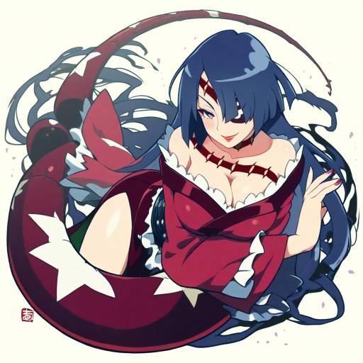 Illustration of Adiane, tengen toppa gurren lagann in the style of Mawaru (mawaru)