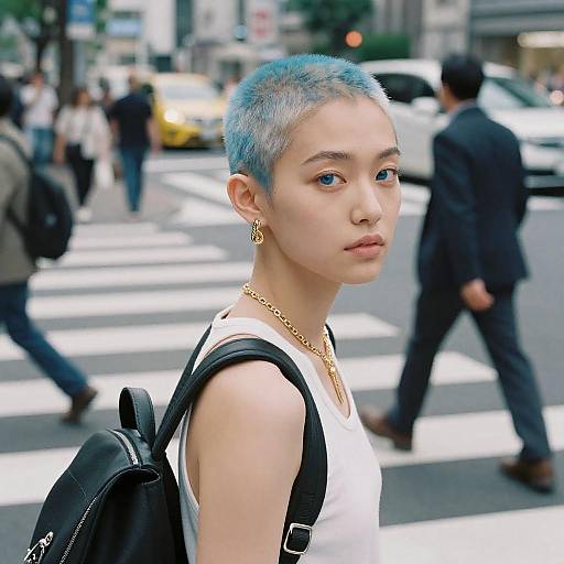 Fashionable Girl on Tokyo Street