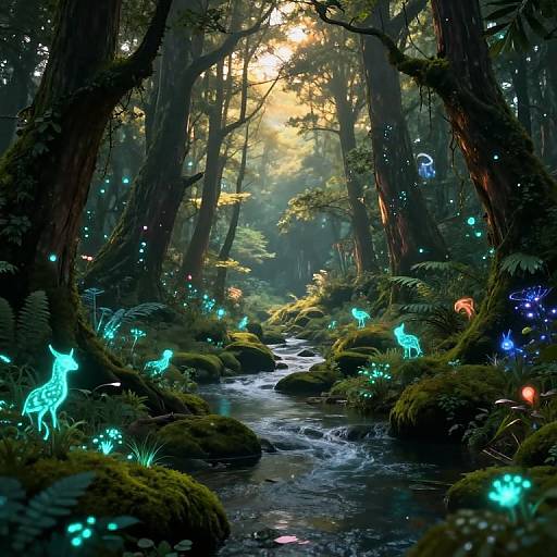 Milego Mystical Bioluminescent Forest